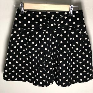 Forever 21 Black & White Polka Dot Mini Skirt (S)